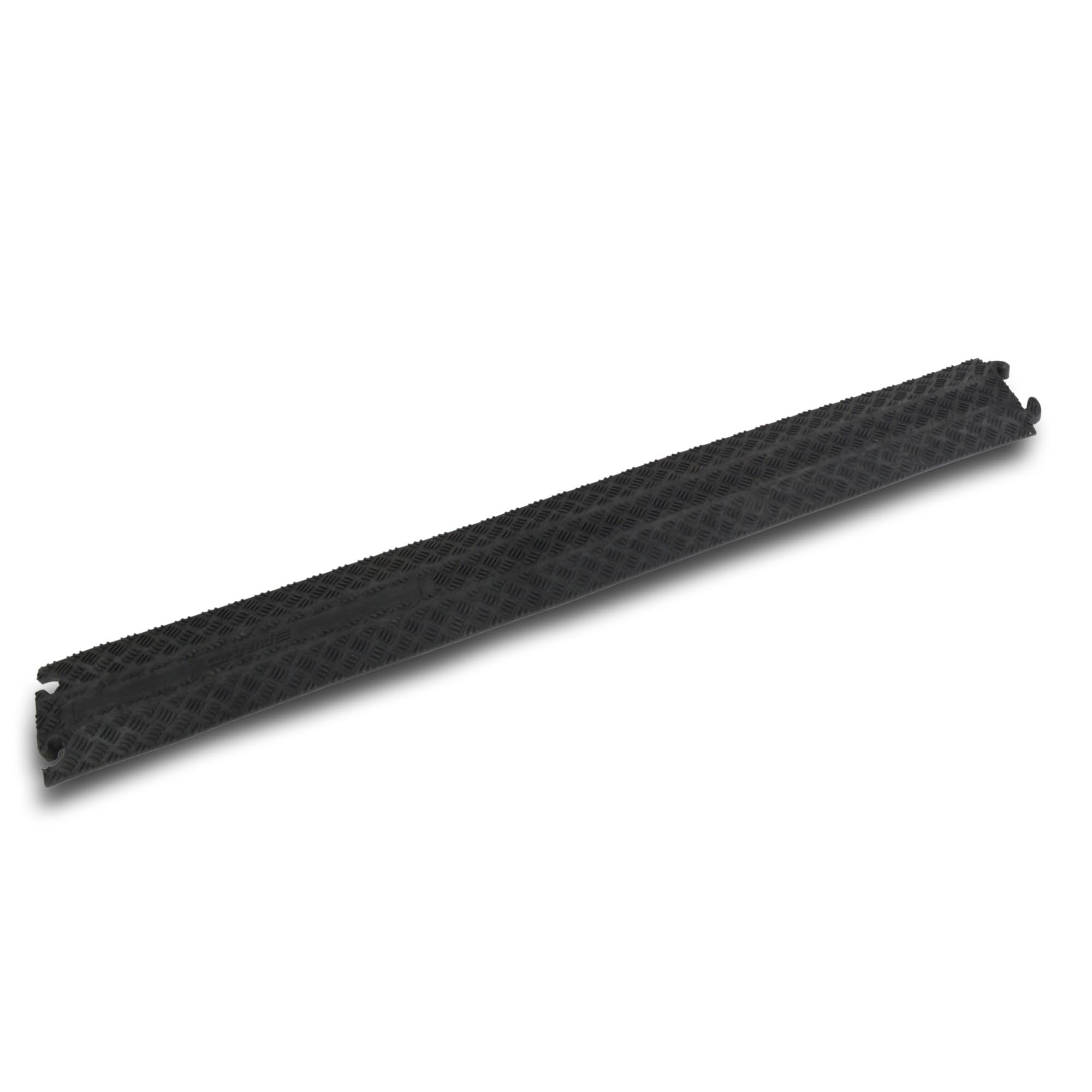 cartrend 10435 Kabelbrücke Schlauchbrücke Überfahrschutz Kabelschutz Kabelkanal Brücke Kabel mit Stecksystem, erweiterbar, Schwarz, 100 cm (1 Packung)