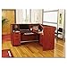 Alera ALE Valencia Series Reception Desk w/Counter, 71w x 35 1/2d x 42 1/2h, Cherry