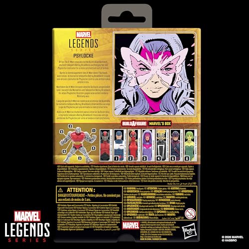 Marvel Legends Series, Figurine de Collection Psylocke de 15 cm inspirée des Bandes dessinées X-Men