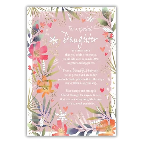 IC&G Birthday Card for Daughter Sentimental Poem