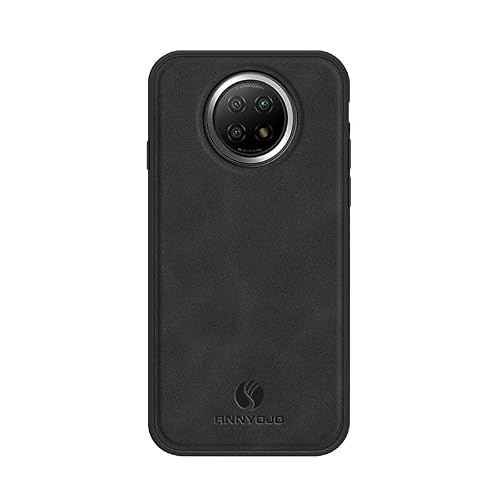 Rfvzubemok Compatible with Redmi Note 9 5G M2007J22C / Note 9T M2007J22G Car Magnetic Mount Shockproof and Drop-Resistant Protective Case Black