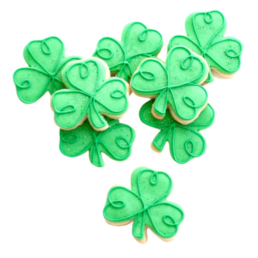 1 Dz. Lucky Clover Cookies! A little Irish Luck never hurt anyone! St. Patrick's Day Themed Birthday Party Favors or Gift!