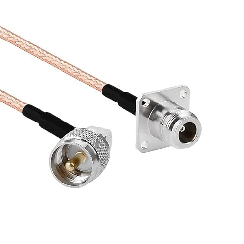 RG142 �P�[�u�� SO230 PL259 UHF �I�X - N ���X 4 ���t�����W �R�l�N�^ 50ohm R*/F �����s�O�e�[�� �P�[�u��(NF4-UHFMR-RG142,0.2m)