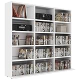  Tidyard Armadio Porta CD Scaffale Porta CD Dvd Archiviazione Libreria Divisorio in Truciolato 102x16x89,5 cm Armadietto Soggiorno Moderno Disponibile in Tanti Colori Diversi