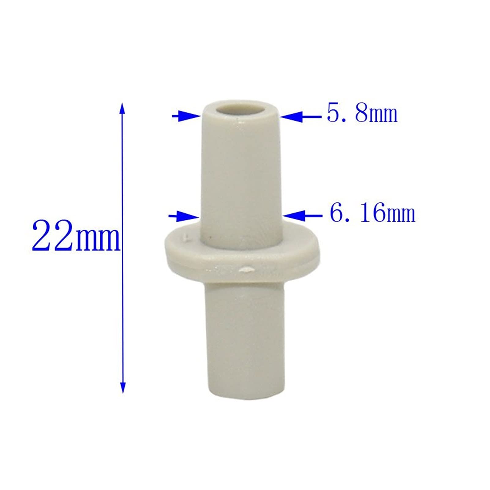Adattatore per Tubi da Giardino Giardino Irrigazione Giunto in plastica congiunta 6mm Irrigazione a 2 Vie congiunta con Giunzione for Legno 6mm Valvola Diritti Body 500pcs (Color : 6mm)
