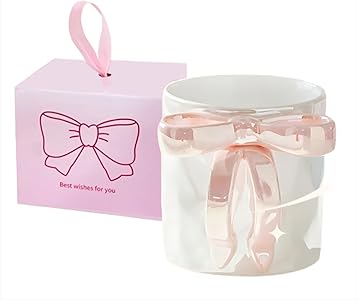 كوب بمقبض مصنوع من الخزف، سعة 350 مليلتر، باللون الوردي، آمن للاستخدام في الميكروويف و غسالة الصحون، عدد القطع: 1