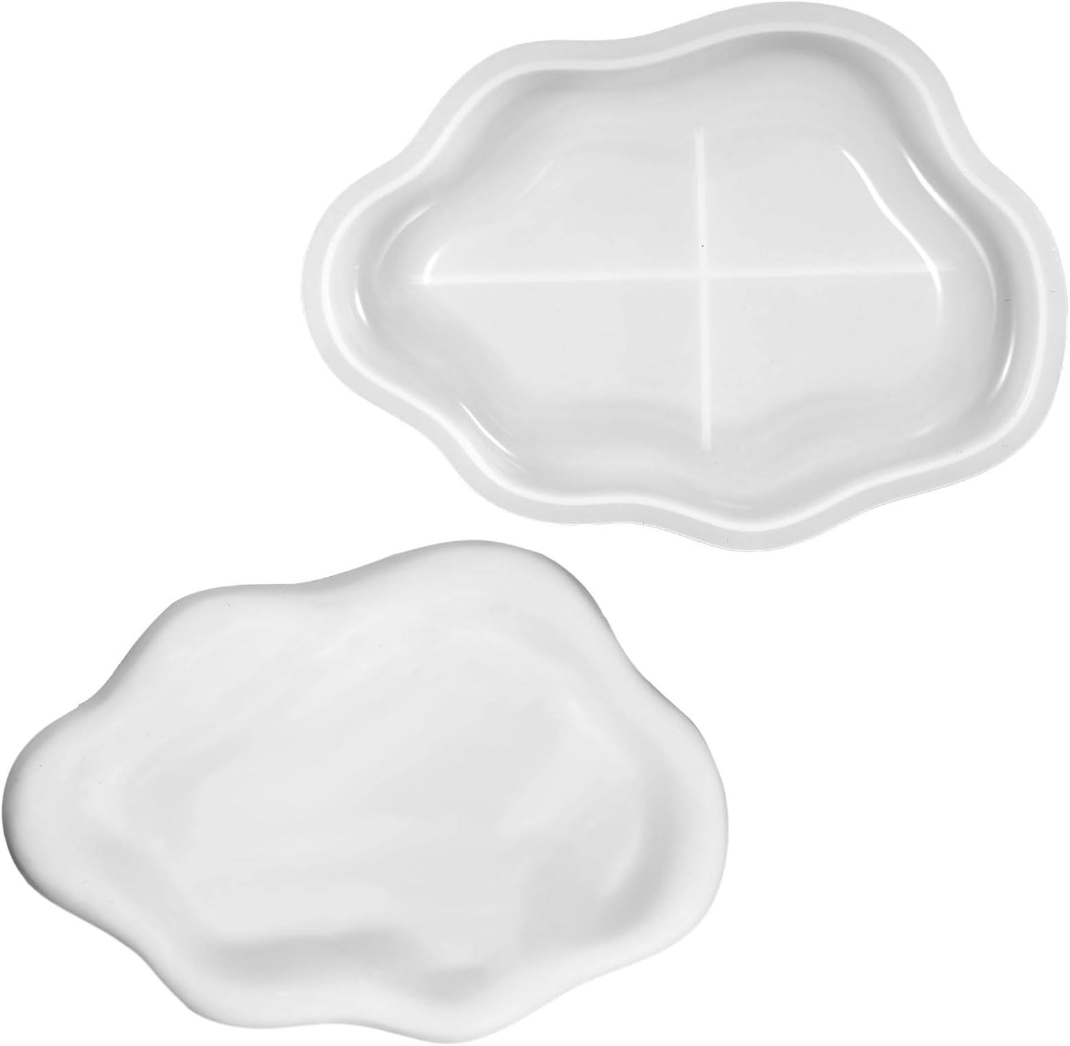 Cloud Resin Tray Mold, Silicone Tray Mold, Storage Trays Container Molds for Epoxy Resin DIY Handmade Decoration Crafting Gift Jewelry, Trinket, Candle Holder, Art Decor