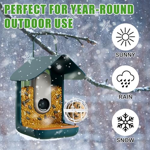 Avenuebool Suet Ball Holder, 2.76 inch Bird Feeder Accessories Compatible with Bird Buddy Smart Feeder, Metal Suet Holder for Enhanced Feeding Experience, Outdoor Garden Food Dispenser - Thumbnail 5