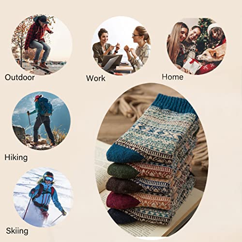 Image of Womens Wool Knit Winter Socks