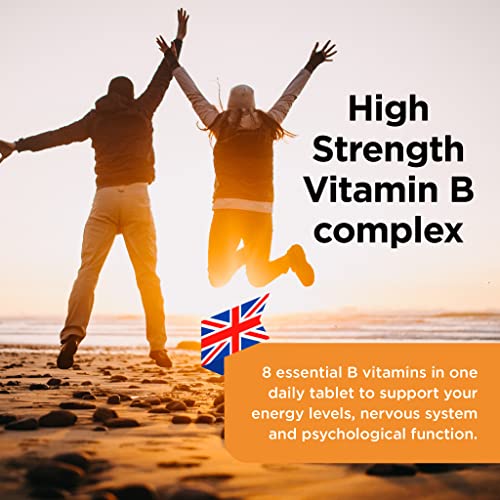 Healthspan High Strength Vitamin B Complex (120 Tablets) | High Levels of All 8 B-Complex Vitamins | Supports Brain & Heart Health | Immune Health | Reduces Tiredness & Fatigue | with Choline | Vegan - Image 4