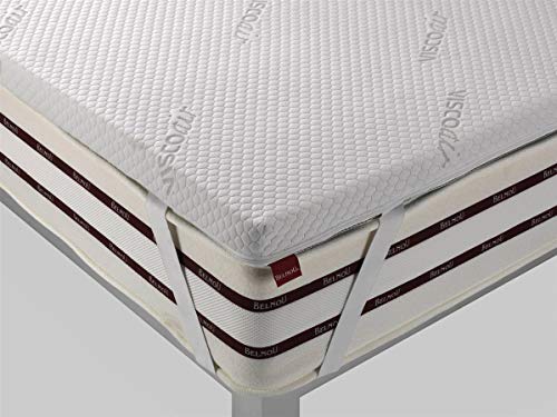 Belnou - Cubrecolchón Topper - Cama 80 cm - Largo 190 cm