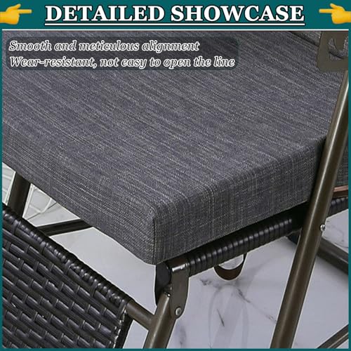 Cojines de asiento para muebles de exterior en juego de 4 piezas impermeables para terrazas 8