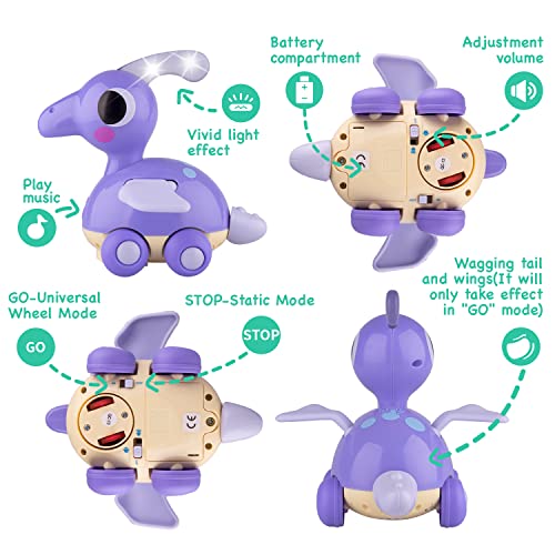 Kidpal Baby Toys 18 To 24 Months, Toys For 2 Year Old Boys Girls With Light And Music, Touch & Go Crawling Toys For Babies18-24Months, Baby Toys 18 Months, Gifts Toys For Age 2 Toddler #TOP6