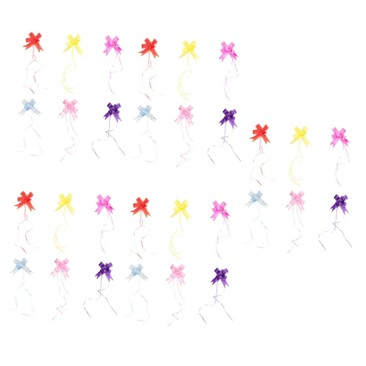 Healvian 30pezzi Bows in Lucida Per Decorazioni Matrimoni Pratici in Colori Per Auto Nuziali Regali e