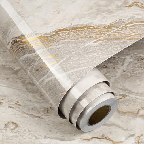 Beige Gold Marble Liquid Marble Paper