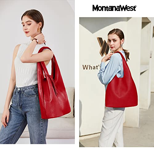 Image of Montana West Slouchy Hobo Bags for Women Soft Designer Shoulder Purses Ladies Top Handle Handbag