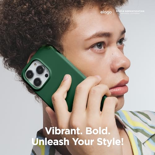 elago Compatible with iPhone 15 Pro Max Case, Liquid Silicone Case, Full Body Protective Cover, Shockproof, Slim Phone Case, Anti-Scratch Soft Microfiber Lining, 6.7 inch - Image 7