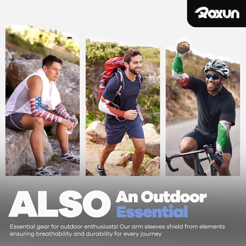 Image of ROXUN Arm Sleeves, Cooling UV Sun Protection Sports Compression for Men /Women