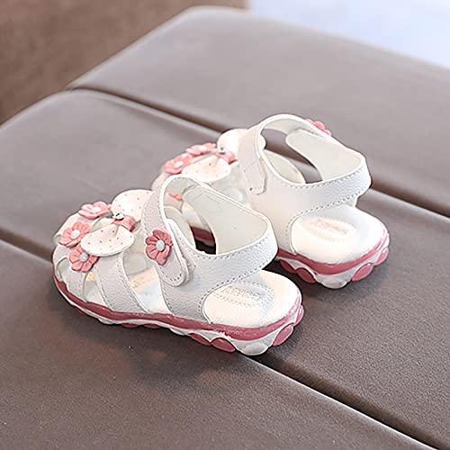 Baby Toddler Infant Girls PU Leather Soft Open Toe Summer Sandals Flower Flat Shoes Bowknot Sandals2