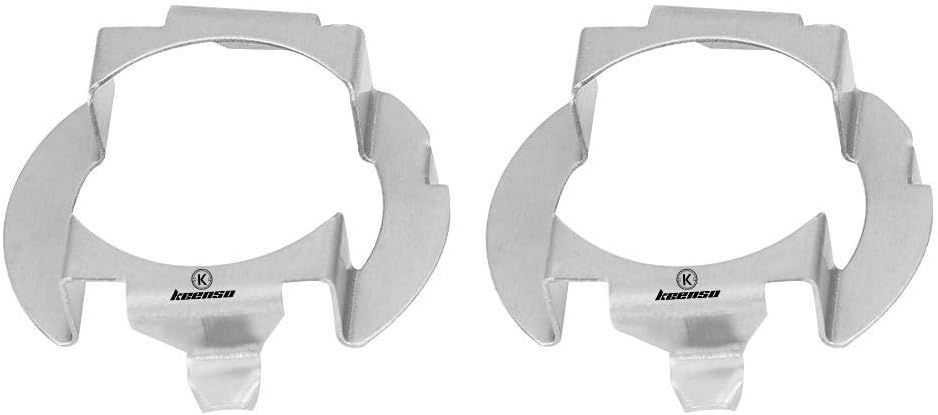 1 Pair H7 LED Adapter, H7 LED Holder H7 Headlight Adapter H7 LED Headlight Bulb Retaining Clip for B Class ML Class, for Opel Chery, for Riich G5, SAAB D5 X55 X25 X65