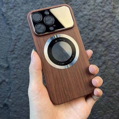 Étui de chargement sans fil magnétique marron pour iPhone 12 Pro Max - 3