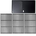 Uniflasy 17 Inch Cooking Grate and Griddle Pan for Charbroil Tru Infrared 463242715 463242716, 463276016, 466242715, 466242815, G533-0009-W1, Nexgrill 720-0882A, BHG 720-0882 Gas Grill