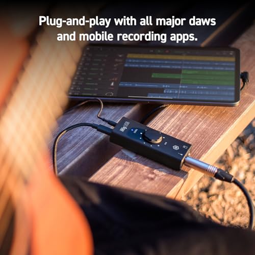 Image of IK Multimedia iRig USB Guitar Audio Interface - 24-bit 48 kHz Music Recording Studio Equipment Include USB C Cable For iPad, Mac And PC, Guitar Accessories, Recording Device