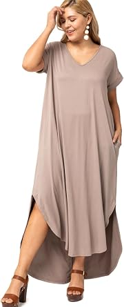 Entro Women's Stone Everyday Maxi Dress