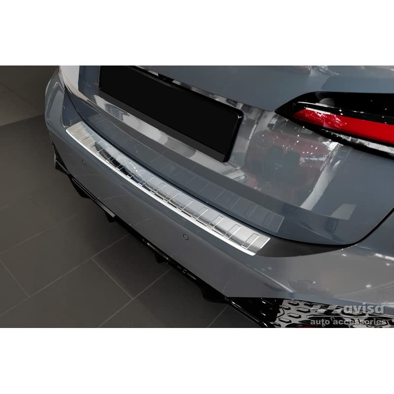 Avisa Protector del Parachoques Trasero Inoxidable Compatible con BMW Serie 2 Active Tourer U06 2021- 'Ribs'