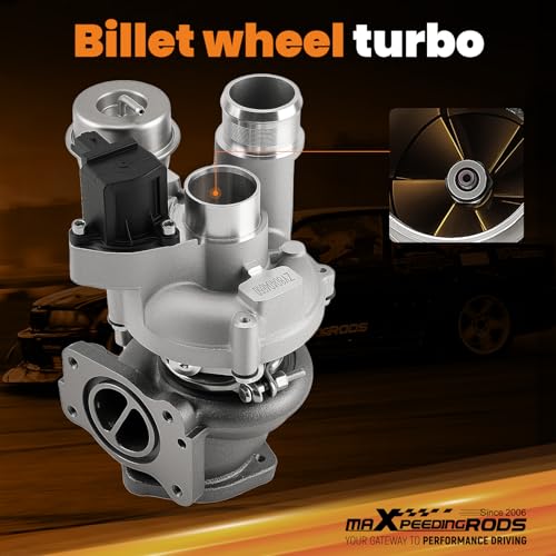 Image of maXpeedingrods Turbo Turbocharger K03 with Billet Compressor Wheel for Mini Cooper 1.6L l4 2007-2015, Cooper Countryman 2011-2016, 53039700163, Street JD Series