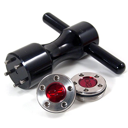 19th Hole Custom Shop 2 of 20g Red Weigh for Scotty Cameron Putters with Wrench Tool (Black)