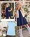 Oakgarden 2 Pack Girls Dress 5-14Y with 2 Pockets Kids Short Sleeve Crewneck Basic Dress Teen A-Line Casual Summer School(Light Blue, Navy Blue,9-10 Years)
