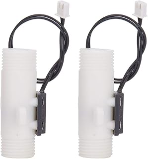2Pcs DC0-210 (V) G1/2in Double Male Thread Water Flow Sensor Switch for Water Circulation Control Water Inlet and Outlet Control Water Flow Detector G1/2 Threads Outlet Water Switch Sensor