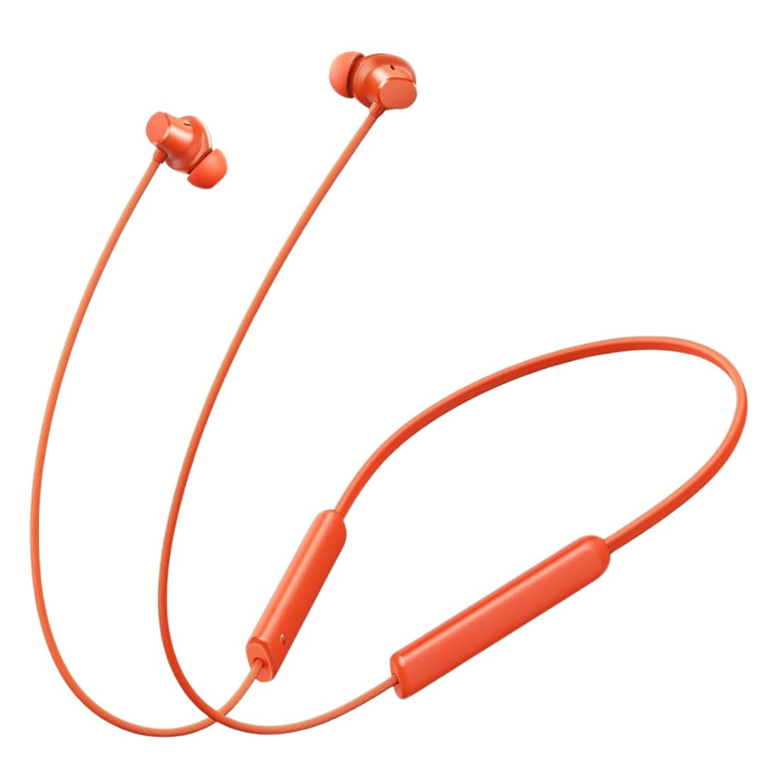 Buds Wireless 5 Lite Compatible with Realme in Ear Bluetooth Neckband with 12.4 mm Dynamic Bass Boost Driver,Upto 35 Hours Playback,45ms Low Latency,IP55 Dust Water Resistant, Bluetooth V5.4 (Orange)-image-47