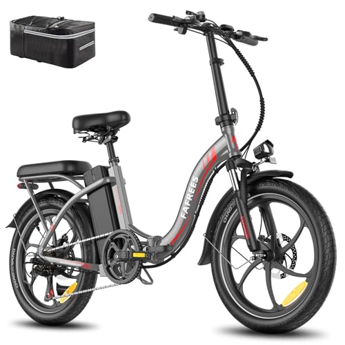2025 Fafrees F20+ E Bike Klapprad 20 Zoll für Erwachsene [ Offiziell ] Herren Ebike Damen 20AH/720Wh Akku, Elektrofahrrad 250W, Ebike Fatbike 140kg, E Mountainbike 25km/h, Klappbar Elektro Fahrrad 20°