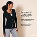 Amazon Essentials Women's Lightweight Crewneck Cardigan Sweater (Available in Plus Size), Light Grey Heather, Large