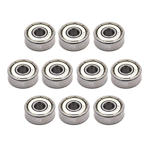 iSSCX 10PCS R4AZZ Inner Dia: 1/4 inch ;OD: 3/4 inch ;Thickness: 9/32 inch ;1/4" x 3/4" x 9/32" inch Deep Gr…
