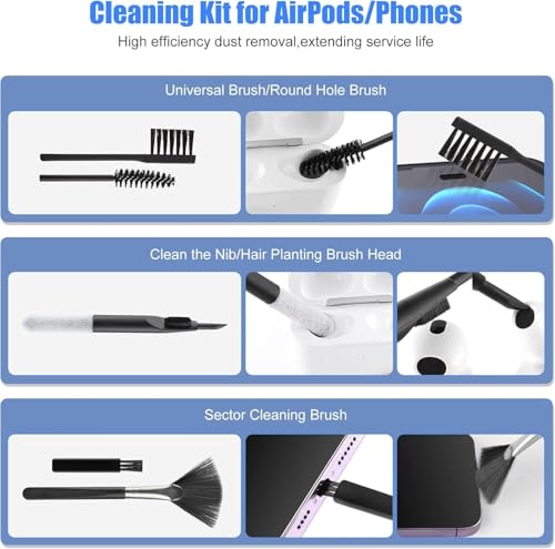 Image of 18-in-1 Multi-Functional Smart Cleaning Kit Tool Set, Electronic Gadget Cleaning Tool Kit for All Smartphones,Tablet,Computer,Laptops,Keywords,Earphones and Card Remover (18-in-1 Cleaning KIT)