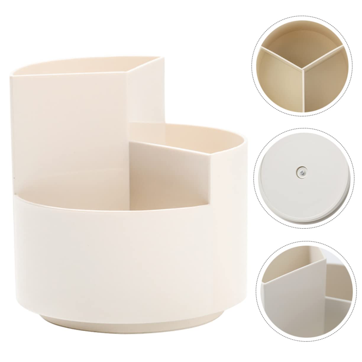 Penhouder voor bureau, 360 graden draaibare acryl pennenhouder met 6