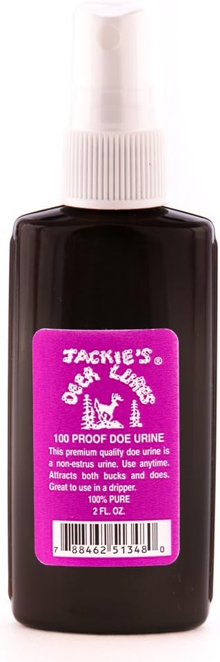 Jackies Deer Lures 100 Proof Doe Urine Sprayer, 2-Ounce