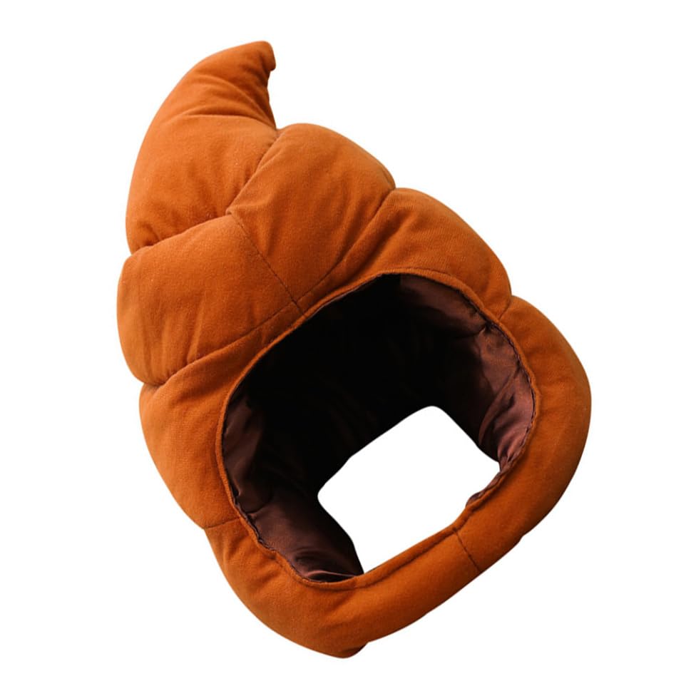 SUPVOX Adorable Plush Party Poop Hat Soft Cosplay Headdress for Carnival Photo Props and Holiday Fun Unique Funny Headgear for Festive Celebrations and Costume Parties