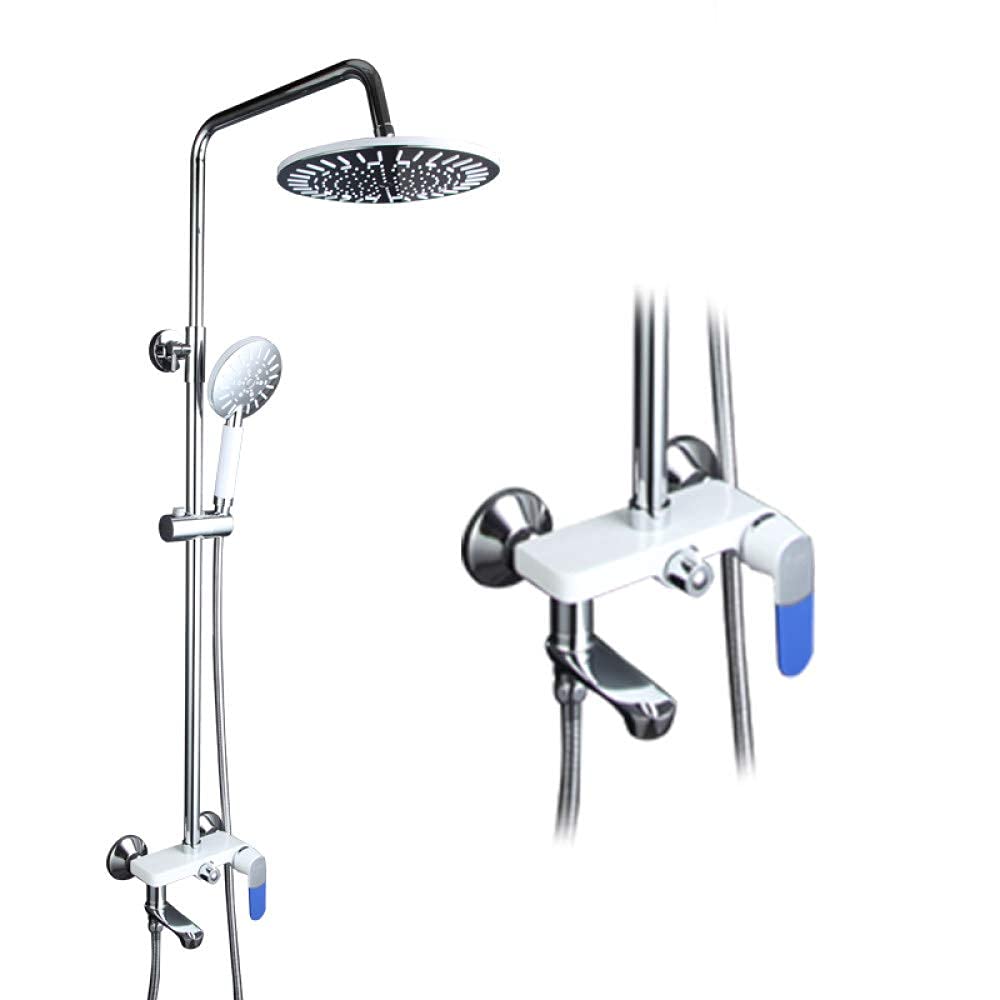 Mélangeur de robinet d'eau F243 et ensemble de douche à pluie au design épuré