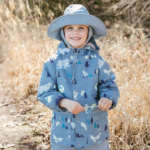 Image of JAN & JUL Waterproof Fleece Lined Rain Jacket, Raincoat for Toddlers and Kids