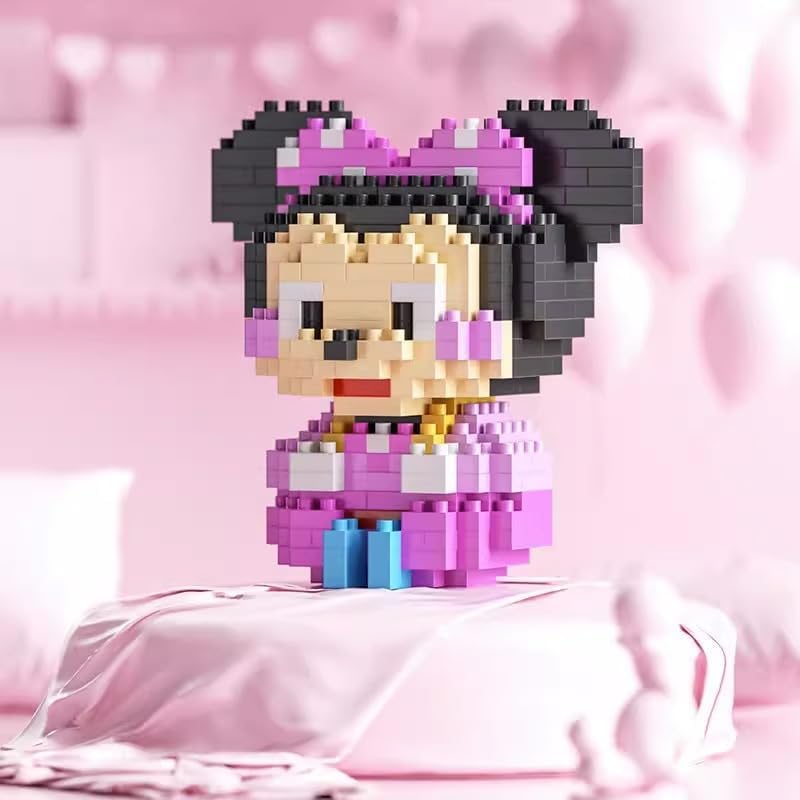 Miniatura 4 de Kawaii - Juego de bloques de construcción de micro bloques de construcción, lindos juguetes de anime, accesorios de escritorio, decoración de