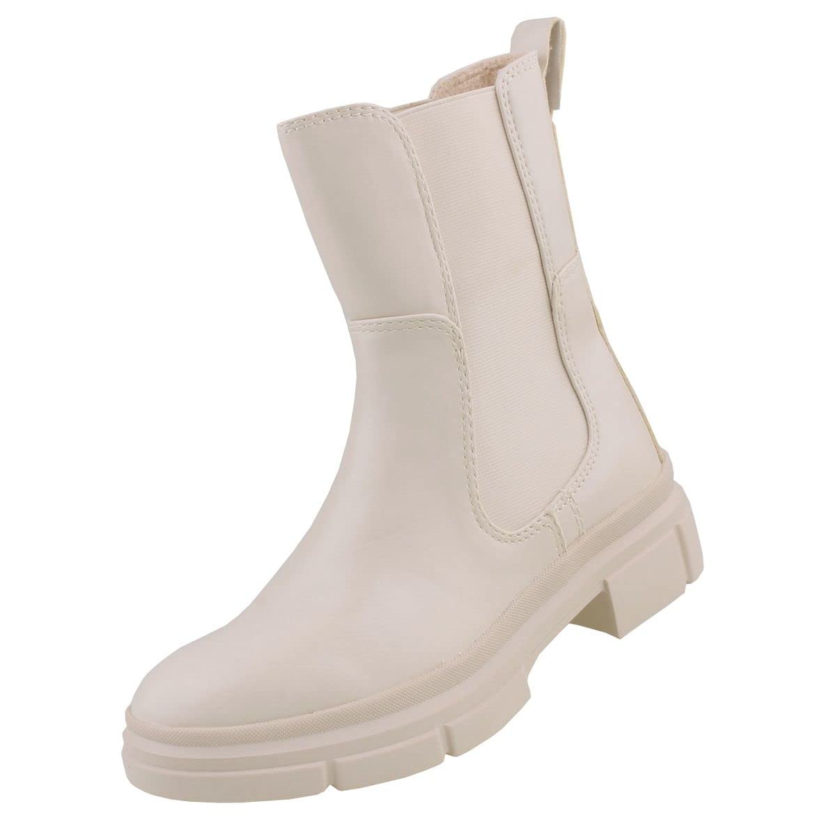Tamaris Women's 1-1-25478-29 Ankle Boots, Plain ivory, 7.5 UK
