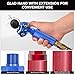 Nilight Glad Hands Grips Set with Seals Heavy Duty Gladhand Extension Handles Kit Emergency & Service Brake Air Hose Coupling Connectors for Semi Truck Trailer Brake System 1 Pair