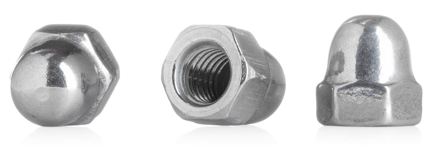 M8 Acorn Nuts, 304 Stainless Steel Dome Hex Cap Nuts, Thread Protector
