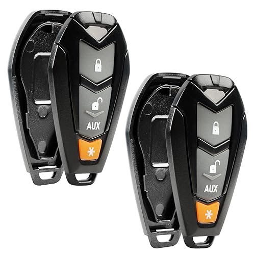 2 Case Shell Key Fob fits Viper Hornet DEI Python Clifford Aftermarket Alarm Keyless Entry Remote (EZSDEI7141)