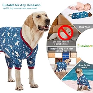 LovinPet-Large-Dog-Pet-Shirt-Undershirt-for-Dog-Coats-Anti-Licking-Pet-Anxiety-Relief-Onesie-Floral-Pony-Navy-Print-Large-Breed-Dog-Clothes-Large-Dog-Jammies-Pet-PjsXXL - Cucciolini Doodles   LovinPet-Large-Dog-Pet-Shirt-Undershirt-for-Dog-Coats-Anti-Licking-Pet-Anxiety-Relief-Onesie-Floral-Pony-Navy-Print-Large-Breed-Dog-Clothes-Large-Dog-Jammies-Pet-PjsXXL