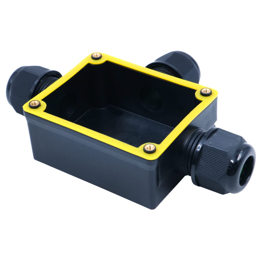 ZONADAH T-Type 3-Way IP68 Waterproof Electrical Cable Wire Connector Junction Box 450V 32A 10-14mm 4M Depth Outdoor Garden Lighting Wiring - Image 4